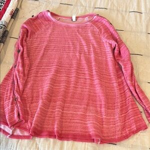 Free People Pink Sweater Top | womens med